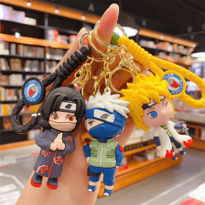 Naruto Keychain Kakashi, Itachi, Minato, Shikamaru
