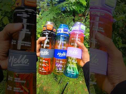 Hello multicolor bottle