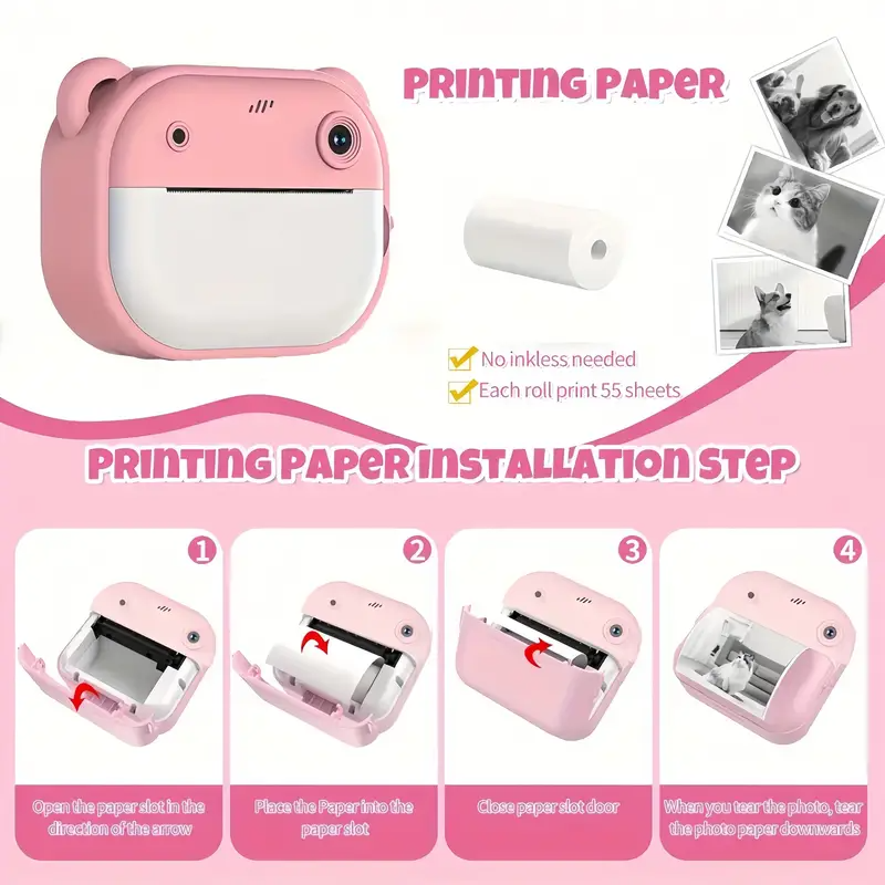 Mini Instant Print Camera